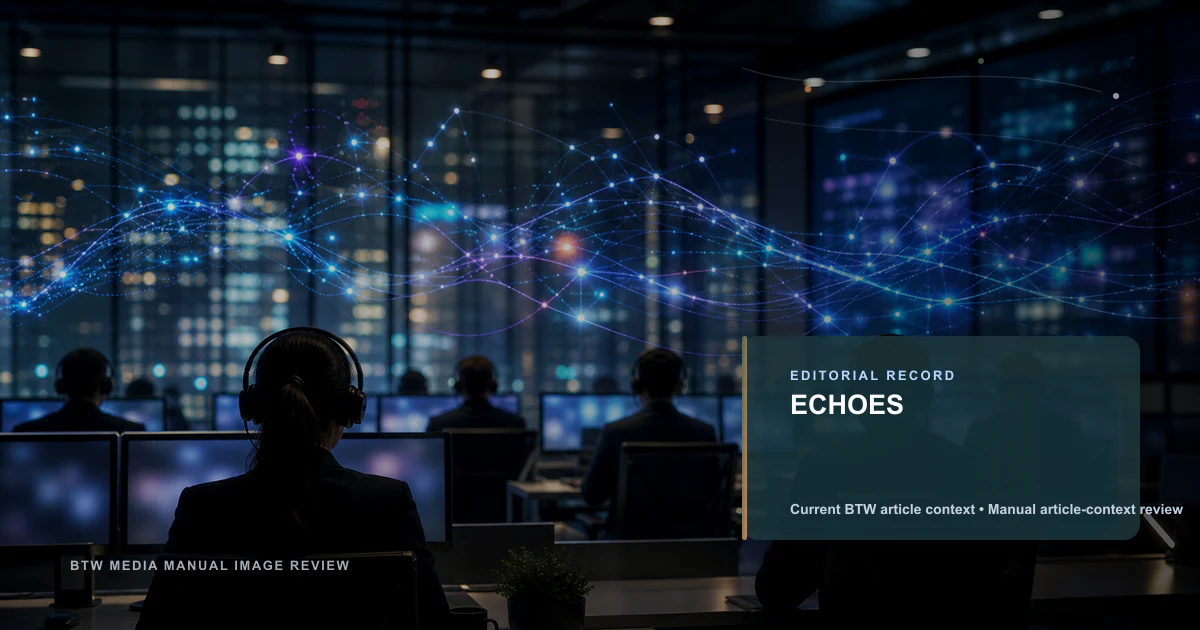 ECHOES reviewed editorial briefing visual