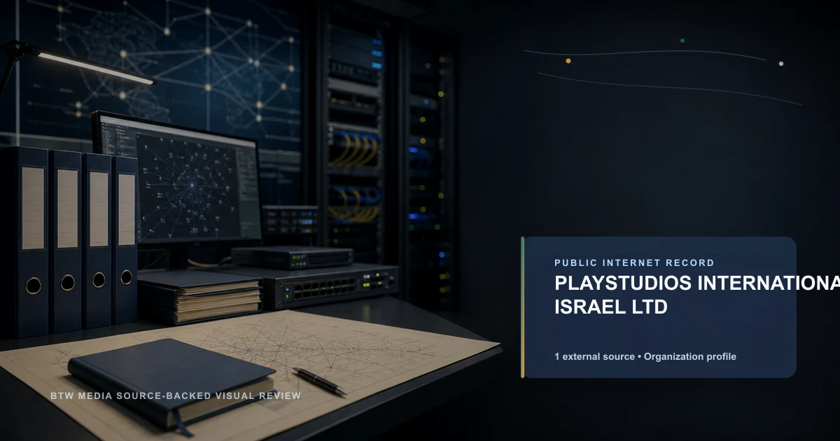PLAYSTUDIOS INTERNATIONAL ISRAEL LTD public internet infrastructure profile editorial visual