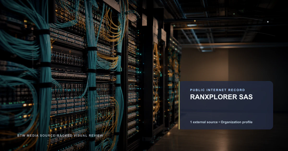 RANXPLORER SAS public internet infrastructure profile editorial visual