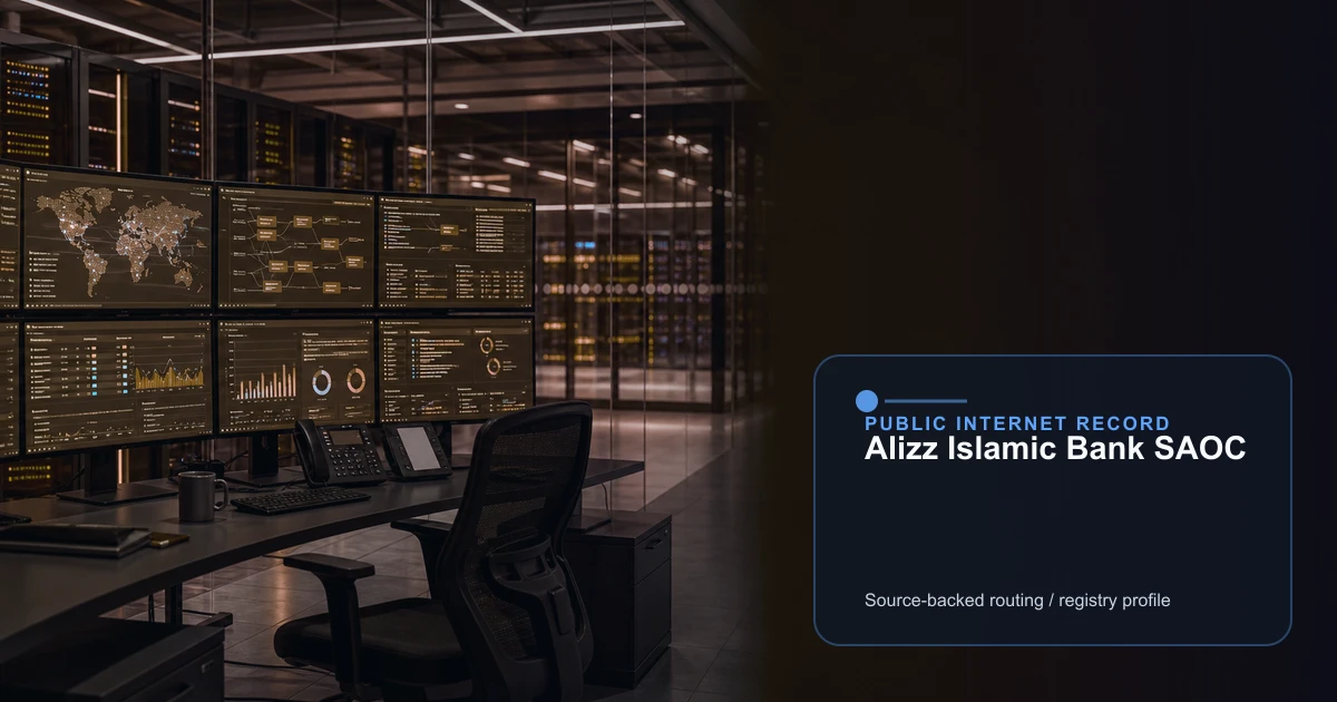 Alizz Islamic Bank SAOC public internet infrastructure profile editorial visual