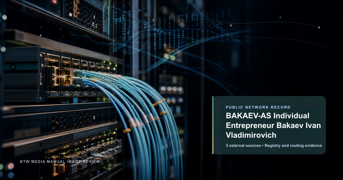 BAKAEV-AS Entrepreneur individuel Bakaev Ivan Vladimirovich
