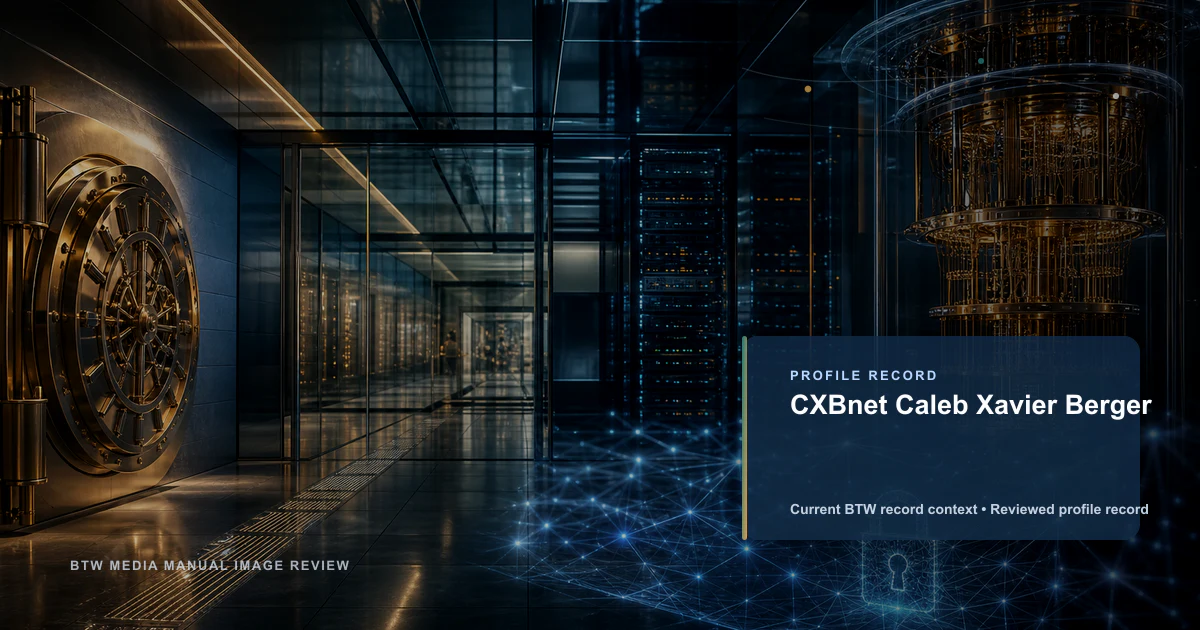 CXBnet Caleb Xavier Berger