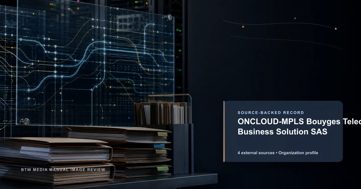 ONCLOUD-MPLS Bouyges Telecom Business Solution SAS
