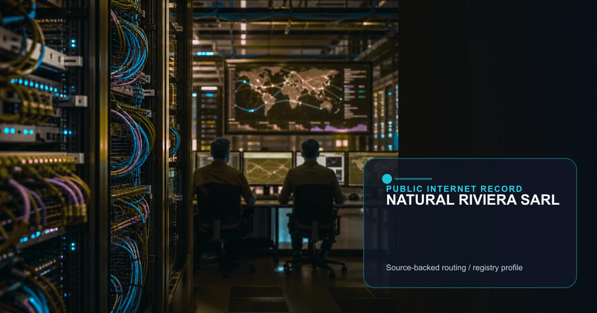 NATURAL RIVIERA SARL public internet infrastructure profile editorial visual