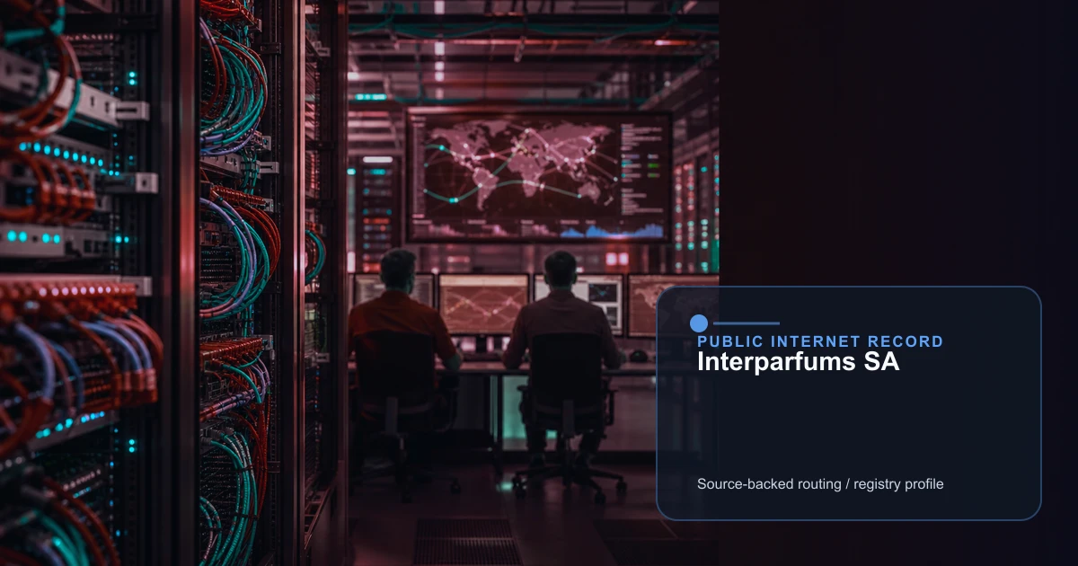 Interparfums SA public internet infrastructure profile editorial visual