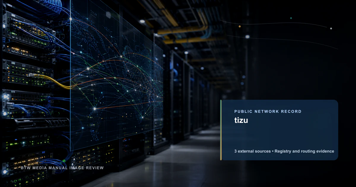 tizu source-backed public internet registry record visual