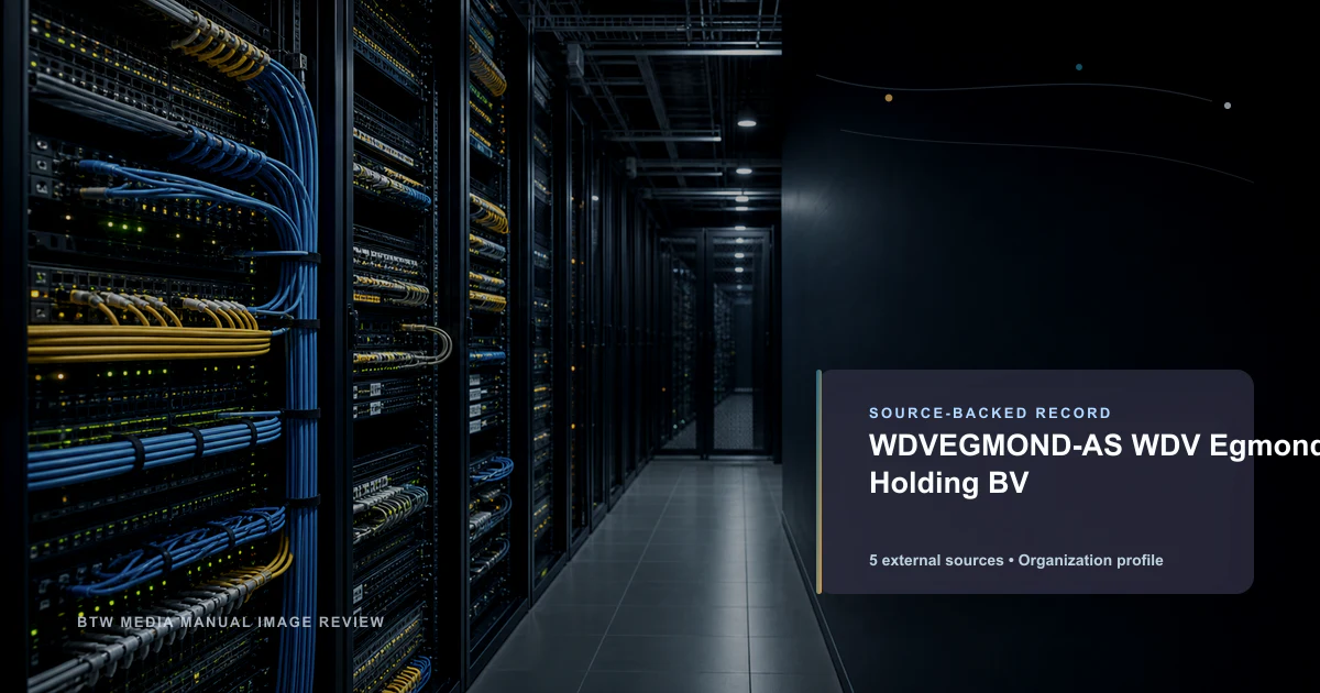 WDVEGMOND-AS WDV Egmond Holding BV