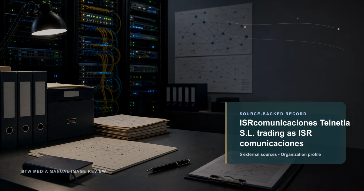 ISRcomunicaciones Telnetia S.L. trading as ISR comunicaciones