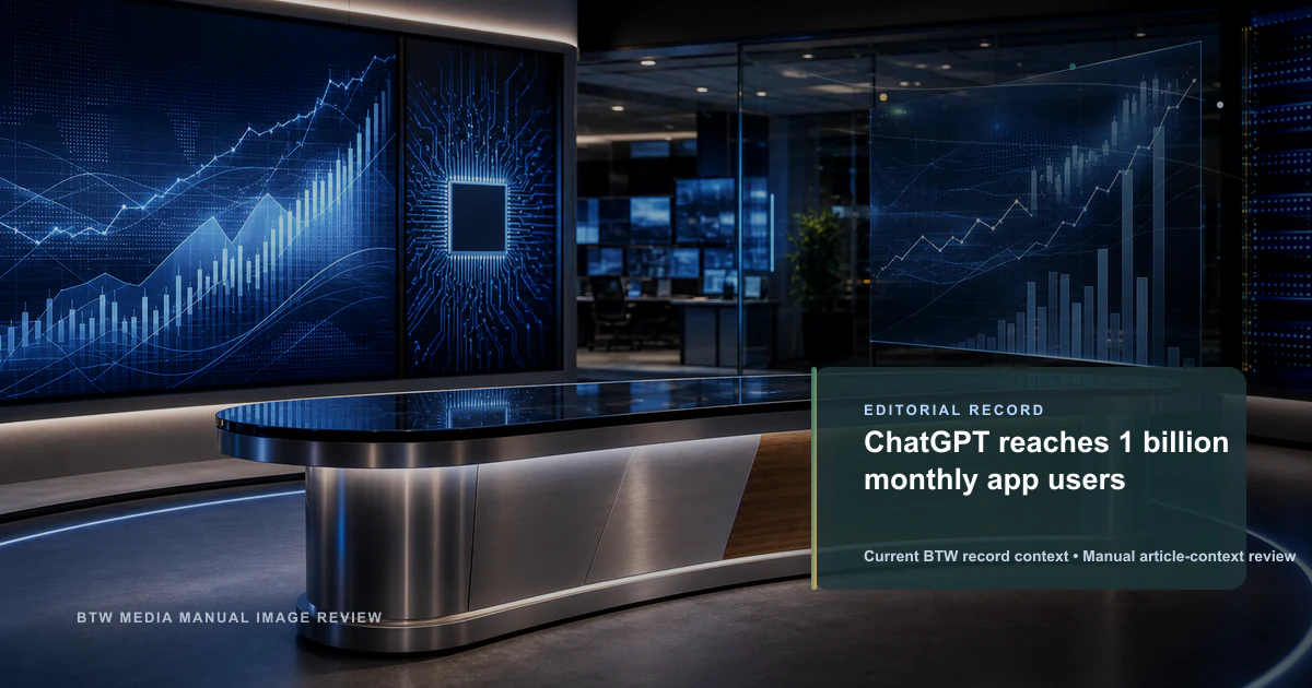 ChatGPT 月活跃用户突破 10 亿