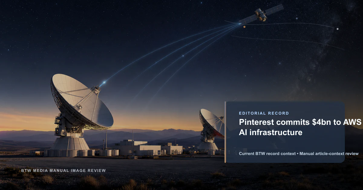Pinterest 承诺向 AWS AI 基础设施投入 40 亿美元