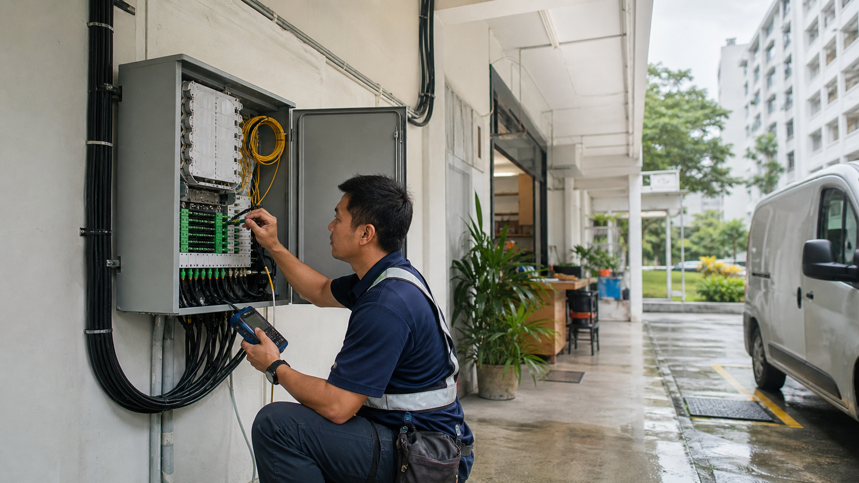 SINGTEL-FIBRE torna a conta de conectividade local dependente de rotas upstream e reparo em campo