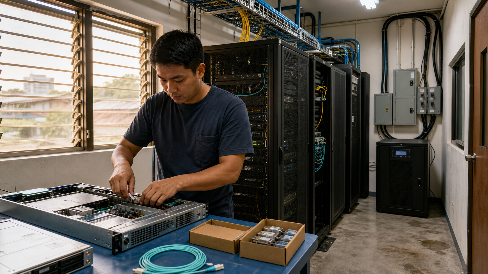 Your Tech Electronics and Your Shop Enterprise تبيع سعة مستضافة لا تزال تعتمد على الرفوف والعبور ونوافذ الإصلاح