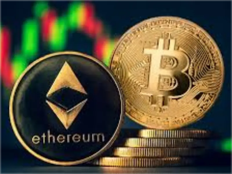 bitcoin, ether